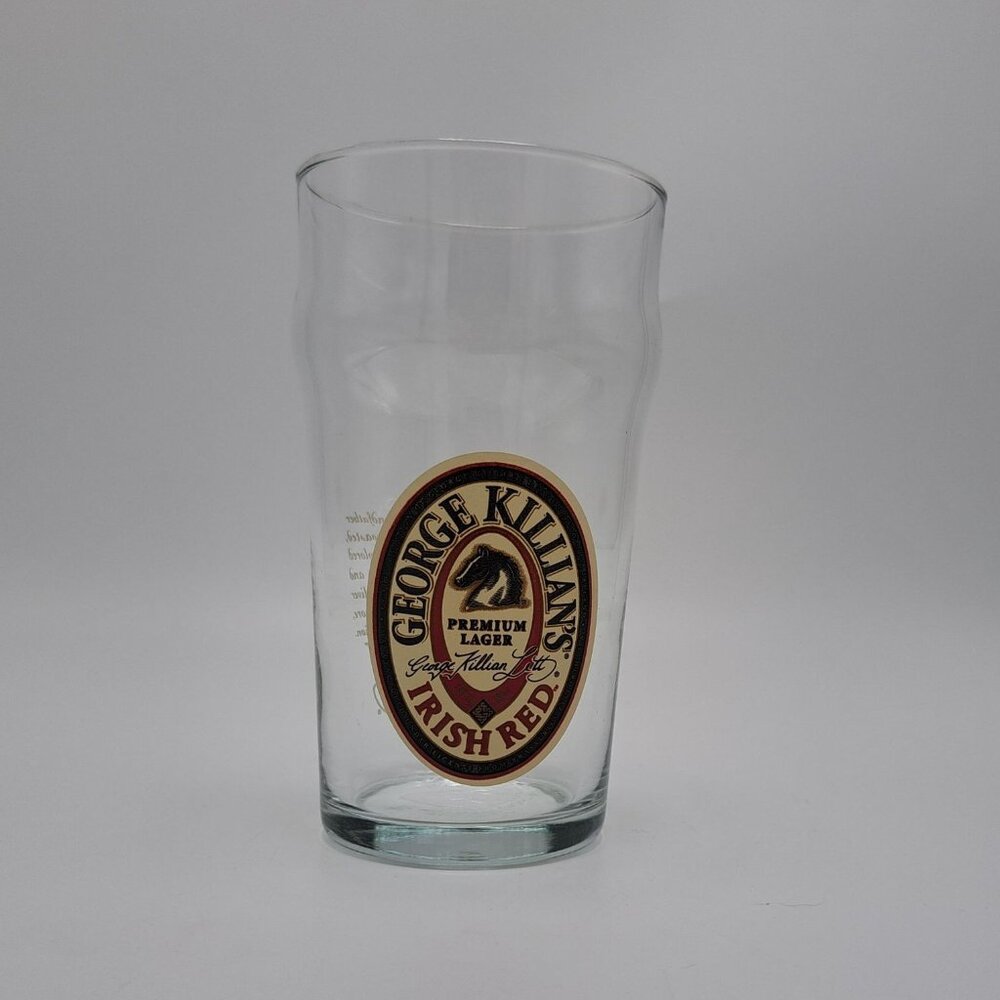 George Killians Irish Red Premium Lager Beer Glass Vintage